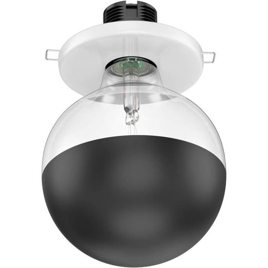 10 Pièces E27 Porcelaine Plafonnier Encastré Tela, Rond, Blanc, 99Mm