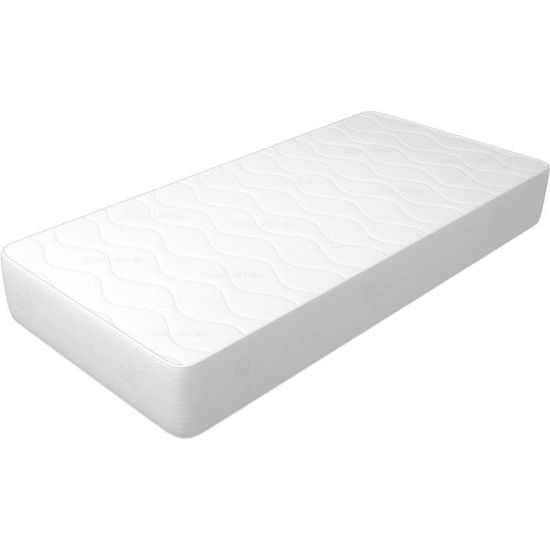 matelas 75x190 hauteur 10 cm pour enfants revetement aloe