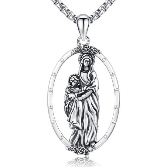 Collier médaille sorcière en Argent 925 à personnaliser