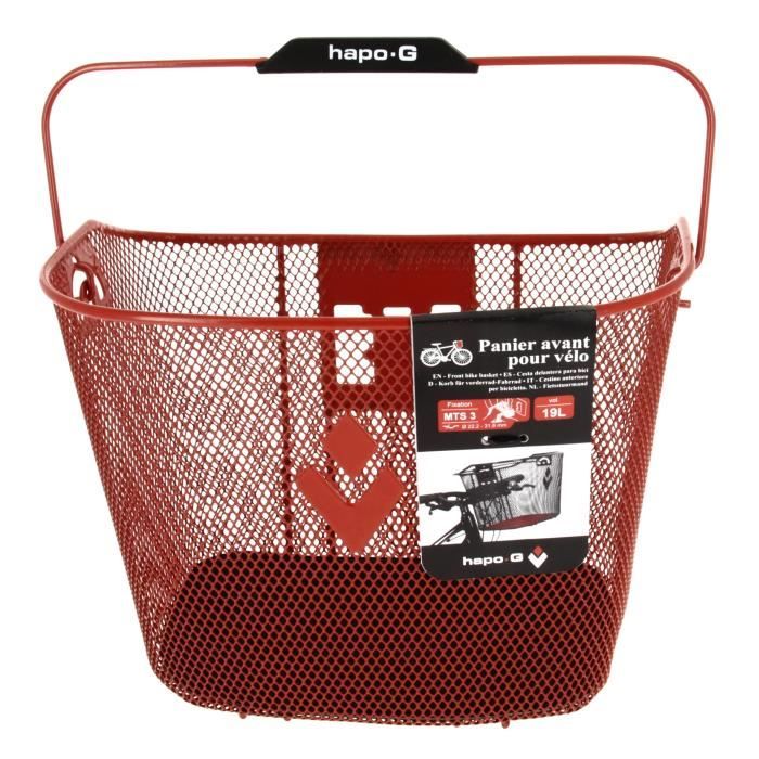 Hapo-G: Panier Acier XXL (Rouge)