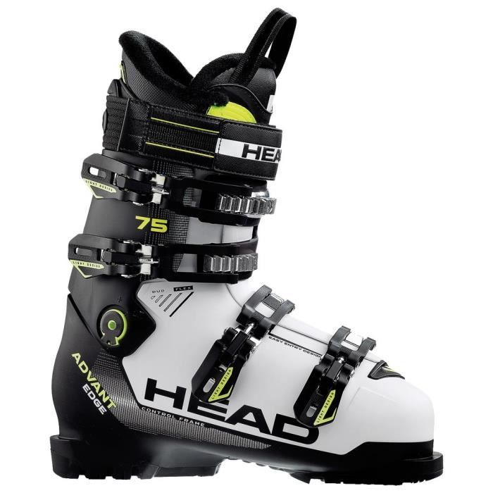 HEAD Chaussures de Ski Advant Edge 75 Blanc et Noir