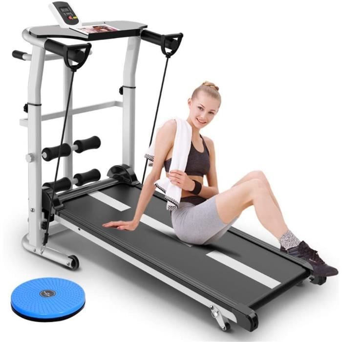YDME Utilisation à la Maison Pliable Tapis Roulant Multifonction Petit Tapis de Marche intérieur Faible Bruit Courir Machine Facile