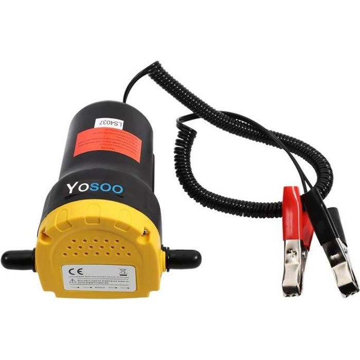 12V Pompe à Vidange d’Huile Moteur et Gasoil Pompe d’Aspiration électrique Professionnel