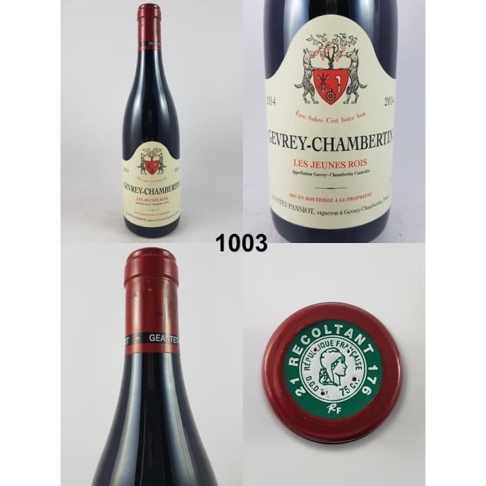 Gevrey-Chambertin - Les Jeunes Rois - Geantet-Pansiot 2014 - N° : 1003, Gevrey-Chambertin, Rouge