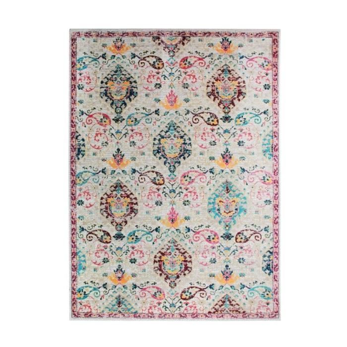TAPIS BROCANTE KASHMIR 160x230 BEIGE Beige