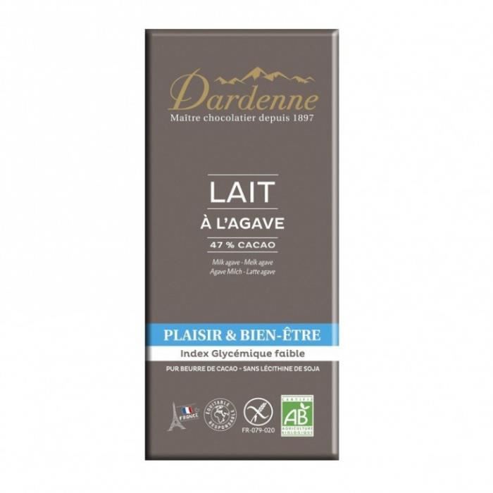 Tablette chocolat au lait à l’agave 100gr