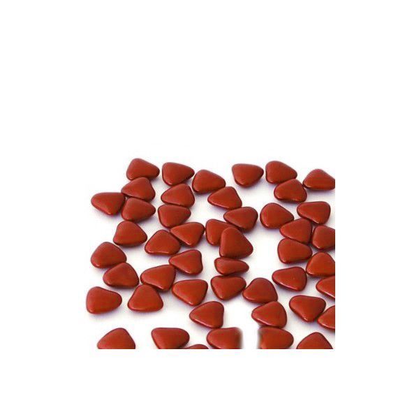 DRAGÉES PETITS COEURS ROUGES AU CHOCOLAT 250 G Rouge