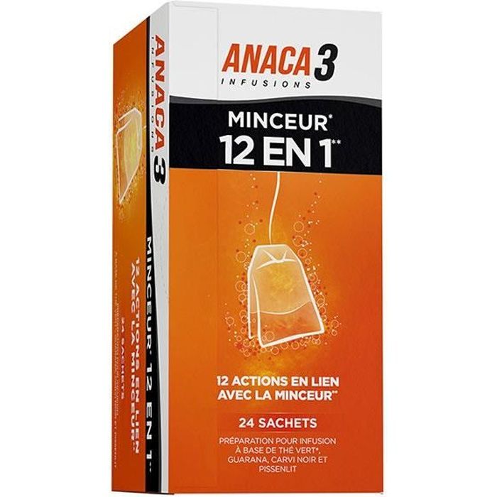 Anaca3 Minceur 12 en 1 Infusion 24 sachets