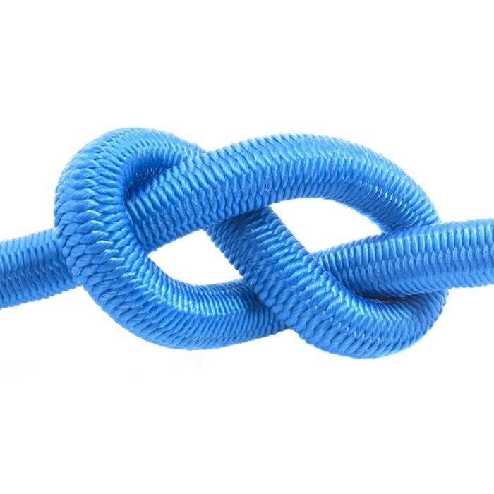 10m corde élastique câble 8mm bleu - plusieurs tailles et couleurs