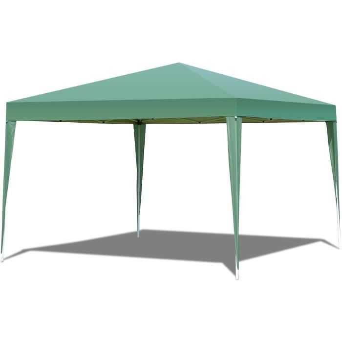 Tonnelles de camping RELAX4LIFE Tonnelle de Jardin Pliable Tente de Réception Toile Imperméable Structure en Acier Galva 327794