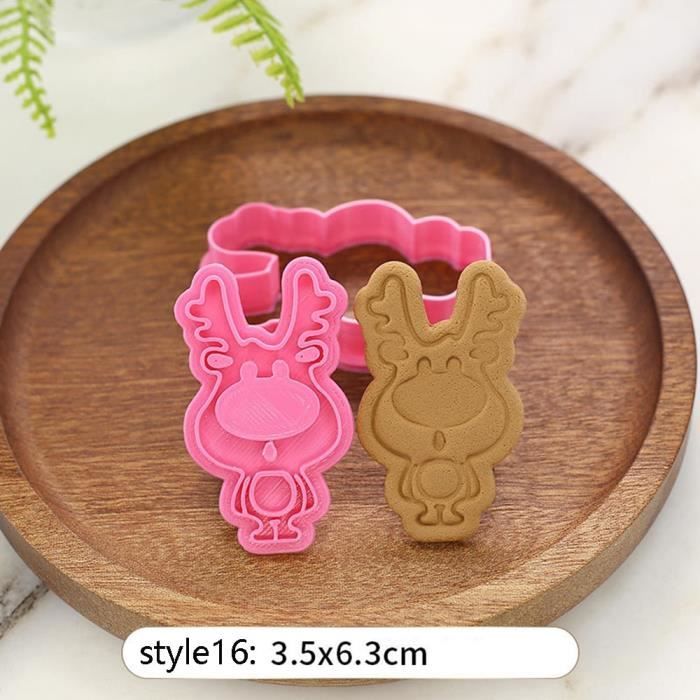 Moule à gateaux,Emporte pièce de noël découpeurs Fondant gâteau moule Biscuit Sugarcraft gâteau décoration outils - Type 16 #A