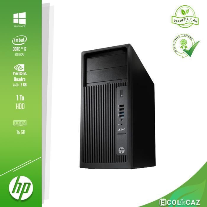 HP Z240 Tower WorkStation- i7 6700 - 16GB RAM - 1TB HDD - Graphics 2GB