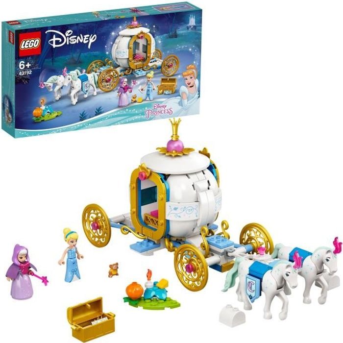 LEGO® Disney Princess™ 43192 Le carrosse royal de Cendrillon incluant les figurines de Cendrillon, de sa marraine et des chevaux