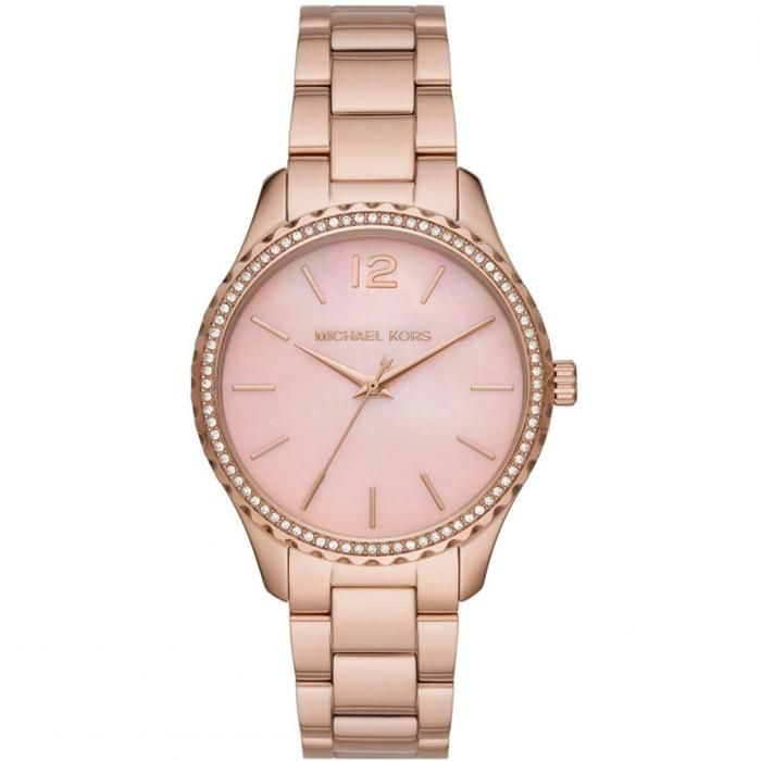 Orologio Michael Kors Donna in Acciaio LAYTON Solo tempo MK6848 Oro rosa