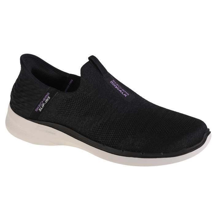 Skechers Go Walk 6 - Fabulous View 124569-BKLV, Femme, Noir, sneakers
