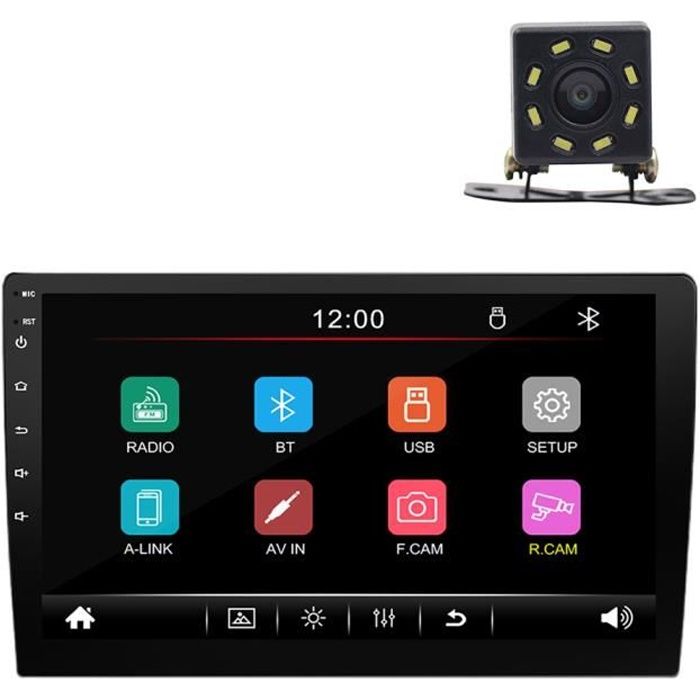 Autoradio HD écran voiture lecteur MP5 hôte Apple carplay interconnexion de téléphone portable 9101C avec caméra 8LED