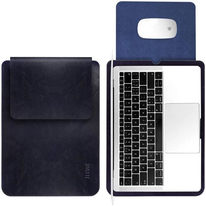 TECOOL 13 Pouce Housse pour Ordinateur Portable, Laptop Sleeve Pochette Étui pour Macbook HP Envy Dell XPS - Bleu Royal