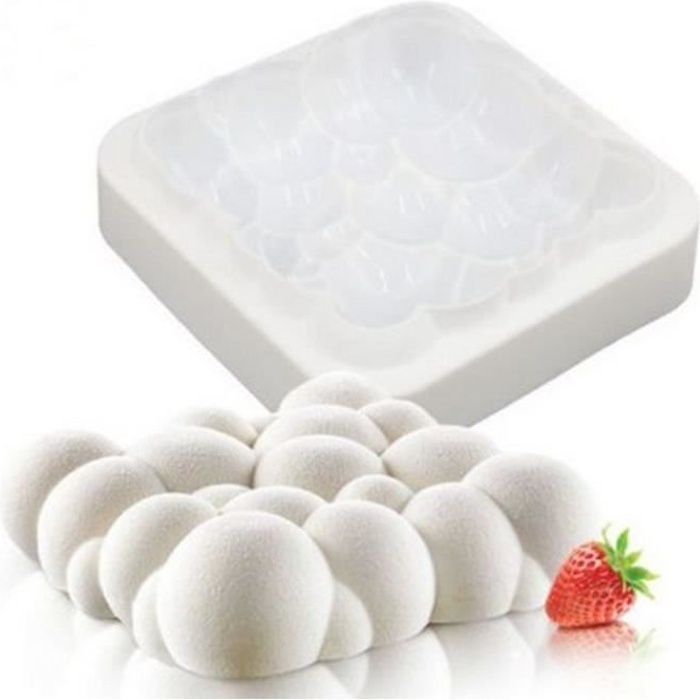 TEMPSA 3D Silicone Moule Nuage de Ciel Pour Gâteau Pâtisserie Couleur Aléatoire