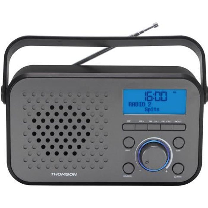 Thomson RT300, Portable, Numérique, AM,FM,LW, LCD, 3,5 mm, Gris