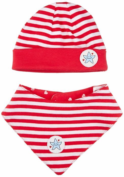 Salt & Pepper Bimba 0-24 Set Hat + Scarf Cosy Friends Sciarpa pesante Not Applicable, Sweet Rose, 49Centimeters