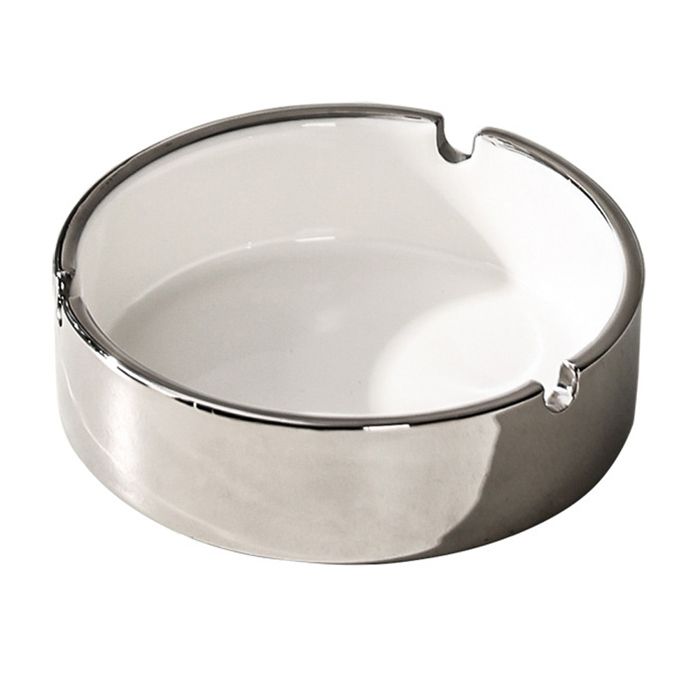 Cendrier Durable Facile Nettoyer Lot De 10 Cendriers En Acier Inoxydable - Ronds, 10cm De Diamètre, Pour Intérieur/Extérieur Lot 10 Pièces
