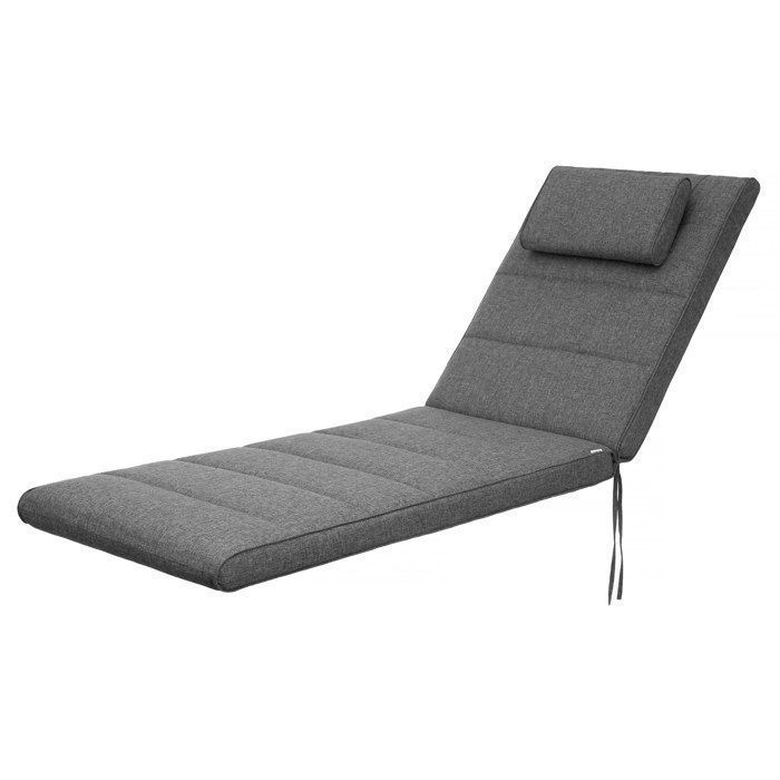 Bjird - Coussin Chaise Longue pour Jardin - siège 195x60x7 cm Graphite - Coussin Bain de Soleil extérieur-intérieur
