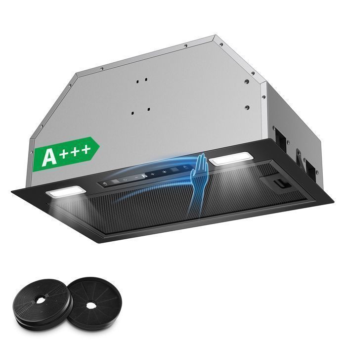 Hotte Aspirante-hotte encastrable-750 m³/h-L 52cm - Gestuelle - Tactile -