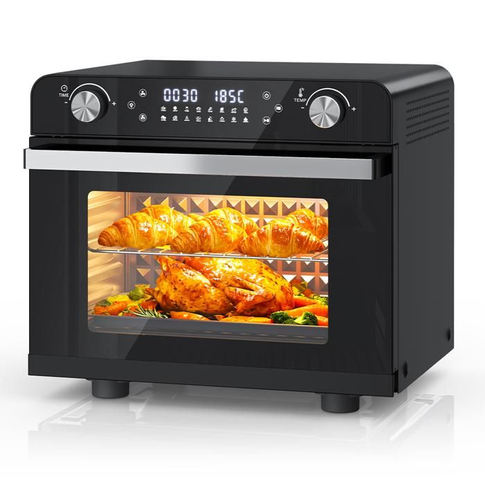 Mini Four et Friteuse à Air chaud 34 L 16 en 1 Cuisson à Air Chaud 360° Mini four Multifonction 1800 W avec Ecran tactile - Gearelec