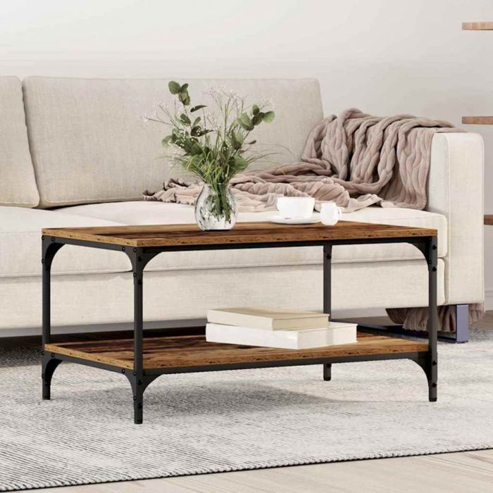 Table dappoint - table de complement - gueridon Vidaxl Table basse Bois Ancien 80 x 50 x 40 cm Bois dingénierie