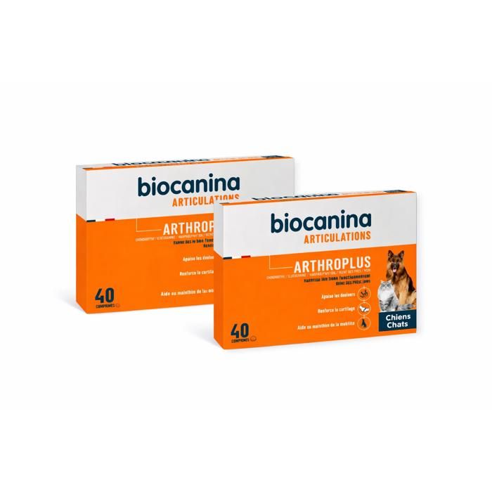 BIOCANINA Arthroplus lot de 2 boîte de 40 comprimés
