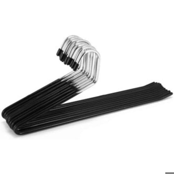 Cintre pour pantalons Cintre pour pantalons à extrémité ouverte Cintre pour jeans antidérapant Antirouille (Noir)
