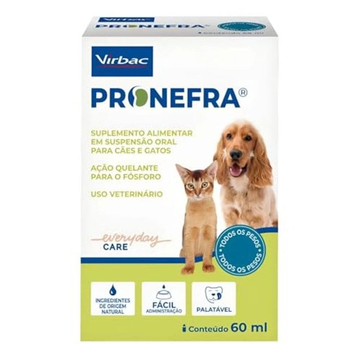 Complément alimentaire - VIRBAC - Pronefra - pour chat et chien - 180 ml - Soutien rénal Complément alimentaire - VIRBAC - Pronefra - pour chat et chien - 180 ml - Soutien rénal