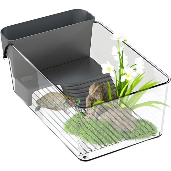 Bassin pour tortues - Habitat multifonction avec espace