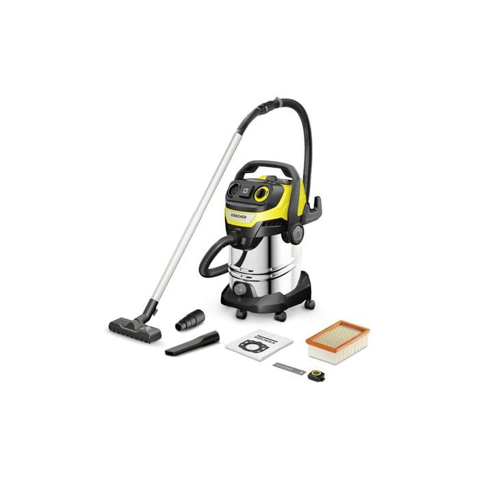 Aspirateur eau et poussières 1400 W collecteur 30 L noir
