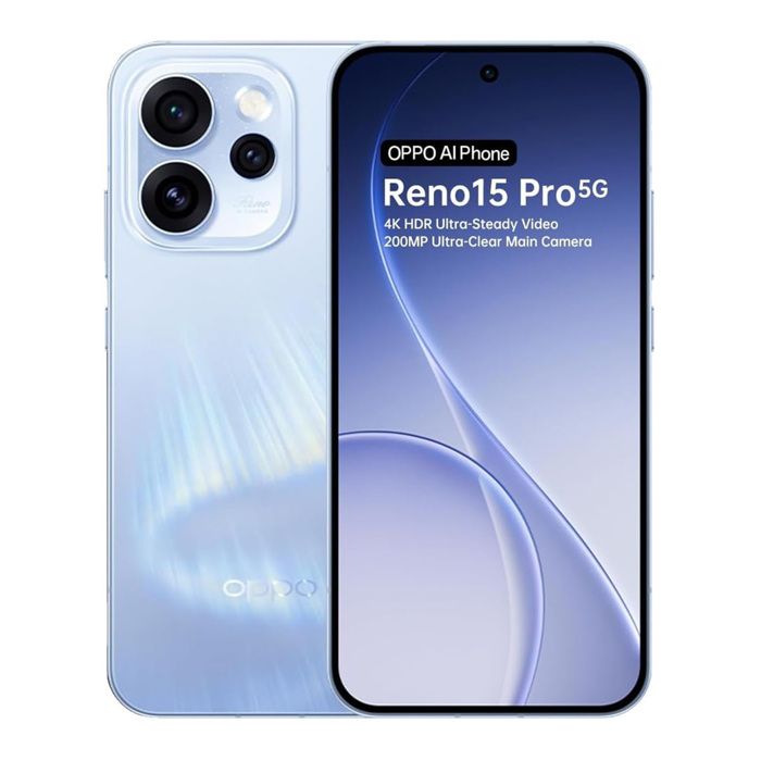 Smartphone OPPO Reno15 Pro 5G 12Go RAM 512Go Bleu Aurore Appareil Photo Ultra-Clair 200MP
