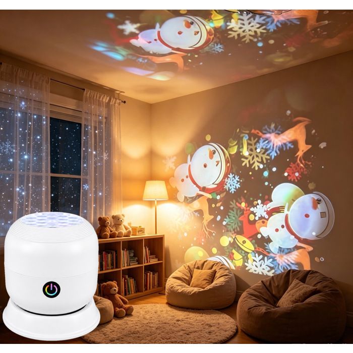 Projecteur de Noël Père Noël LED Lampe Rechargeable Tactile Décoration Automne-Hiver Intérieur Projecteur de Noël Père Noël LED Lampe Rechargeable Tactile Décoration Automne-Hiver Intérieur