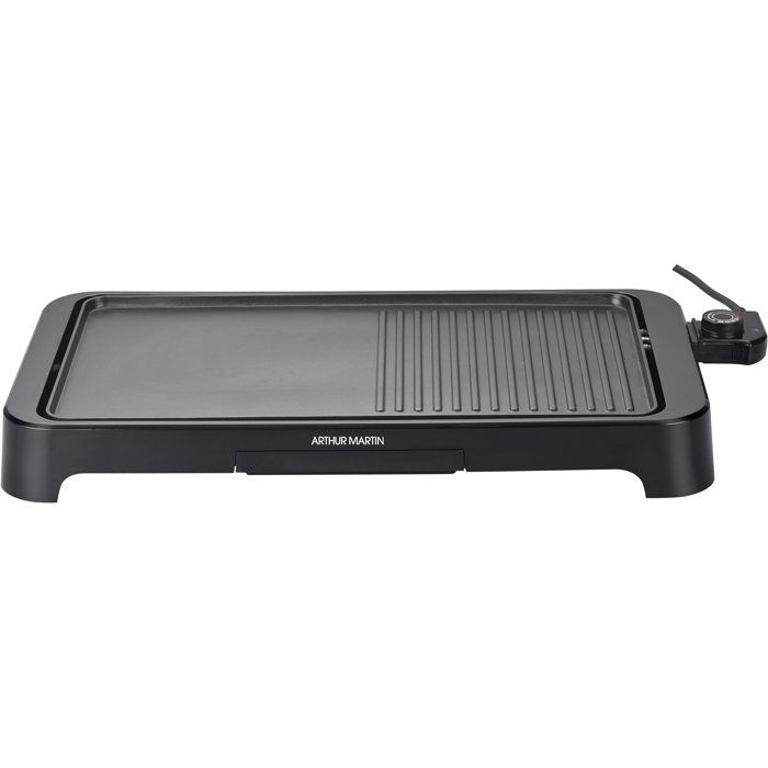 Plancha Grill électrique ARTHUR MARTIN AMPL204 Double zone Plaque anti adhésive Thermostat réglable