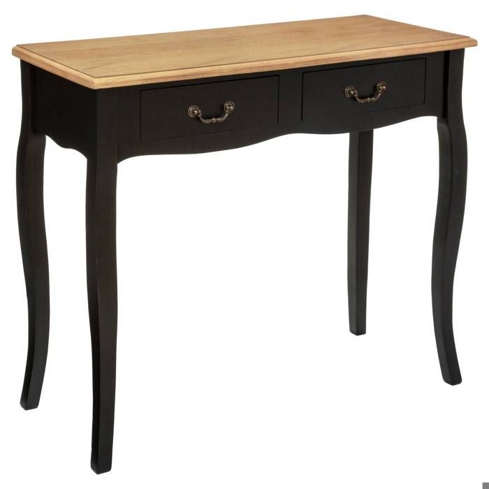 Console Chrysa noir L87cm - Atmosphera Créateur dintérieur