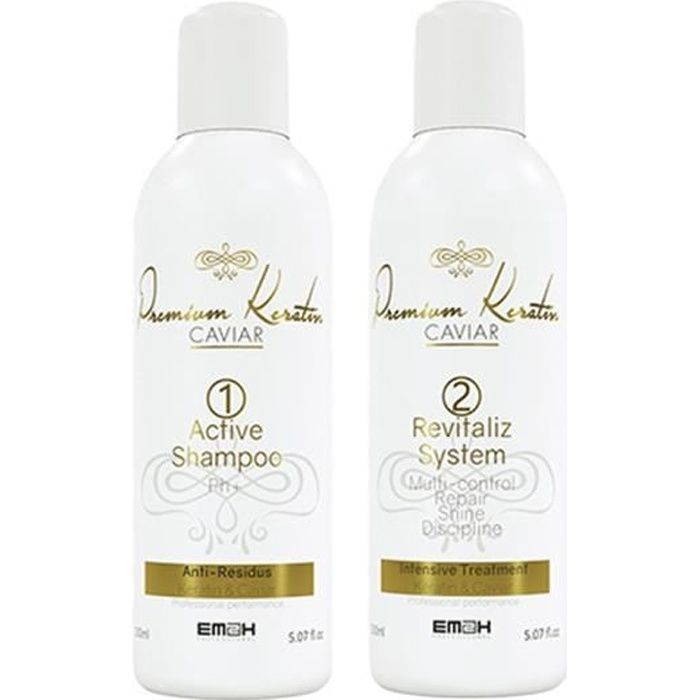 Premium Keratin Caviar Kit Lissage 2 X 150ml Cheveux Abimes Crepus Sans Formol Achat Vente Defrisage Lissage Premium Keratin Caviar Ki Cdiscount