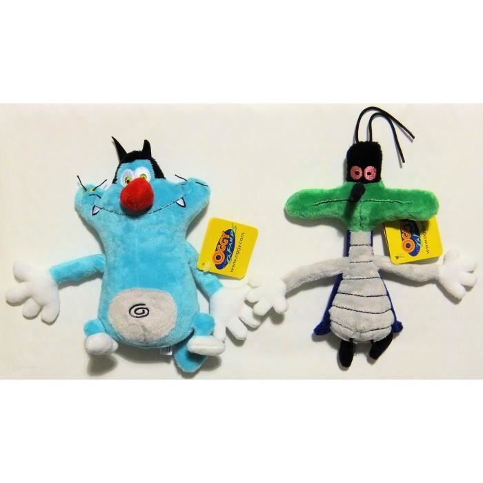 peluche oggy et les cafards 40 cm
