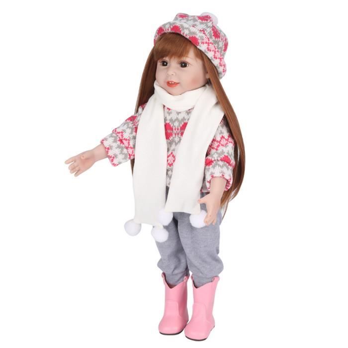 Lifelike Fille Poupee Bebe Mignon 45cm Poupee Enfants Fille Playmate Cadeau D Anniversaire Jouet 543 Cdiscount Jeux Jouets