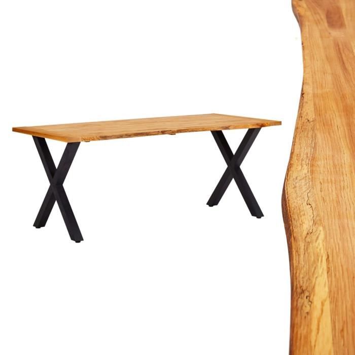 Table A Manger Bois Chene Massif Achat Vente Pas Cher