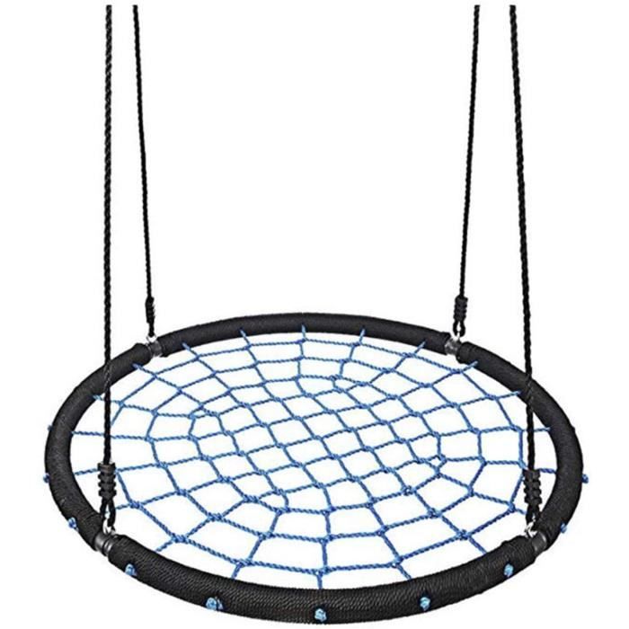 Balançoire Nid D'oiseau Rond,Soucoupe Pivotante pour Enfants en Plein