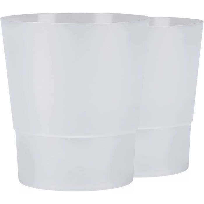 Lot De 5 Pots Transparents Pour Orchidées - Ø 8 Cm, Fond Surélevé - Circulation Air Et Anti-eau Stagnante