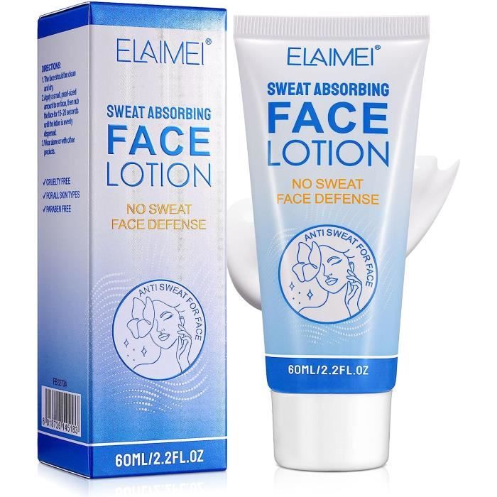 Lotion Antitranspirant Pour Visage, Antitranspirant pour le Visage, Réduirec Sweat, Bloque La