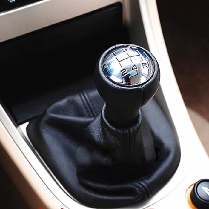Levier de changement de vitesse en cuir PU pour Peugeot 307 SW CC, Couvercle anti-poussière