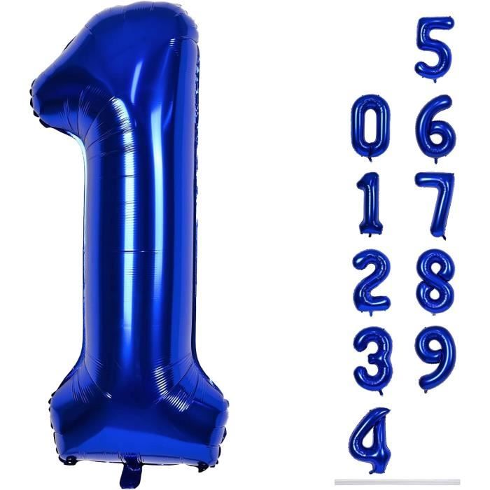 Ballon Chiffre 1 Bleu Marine[J7965]