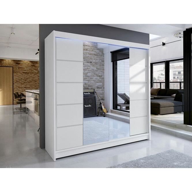 Armoire - Armoire Atlanta 154 217064 - Blanc - 180x215x58cm