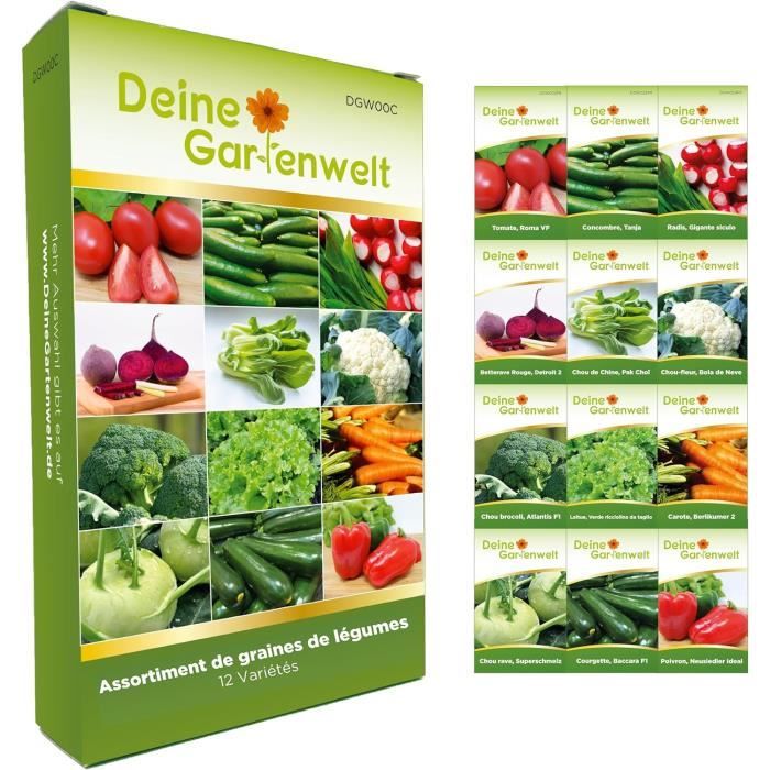 Coffret De 12 Sachets De Graines - Légumes Anciens Et Oubliés à Semer