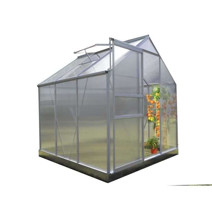 Serre Polycarbonate Diamant 46 Base 2 41 M Chalet Et Jardin
